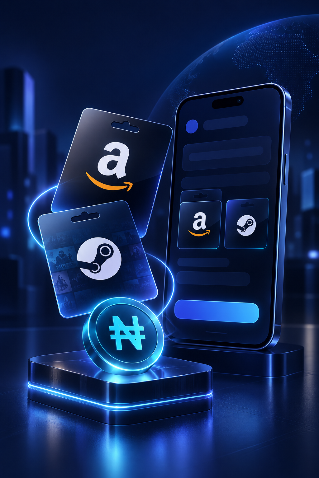 Buy Amazon and Steam gift cards with Naira